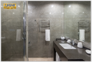 Contemporary Bathroom Remodeling design option by Leone Plumbing & Heating