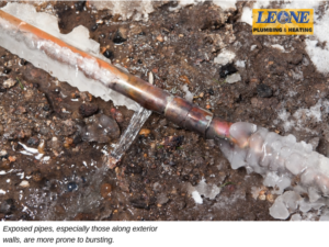 Leone Plumbing & Heating tips for resolving pipe burst concerns