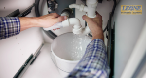 Professional water leak repair service by Leone Plumbing