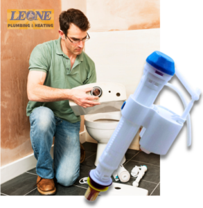 Leone Plumbing & Heating guide for toilet fill valve replacement